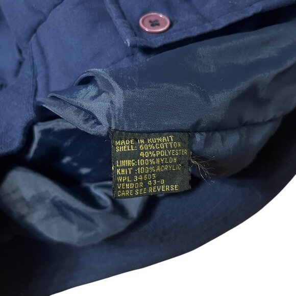 Vintage 80s Blue Bomber Jacket Size Medium - Picture 6 of 6